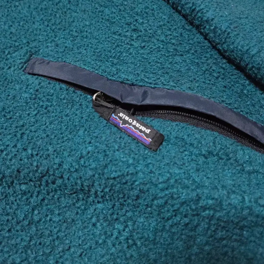 [BUNJANG] Patagonia 90s Teal Blue Synchilla Fleece Jacket / (L)파타고니아 90s 틸블루 신칠라 플리스 자켓 후리스