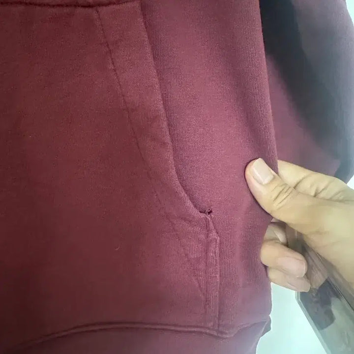 [BUNJANG] Calvin Klein Burgundy Hoodie / 캘빈클라인 버건디 후드티95/170