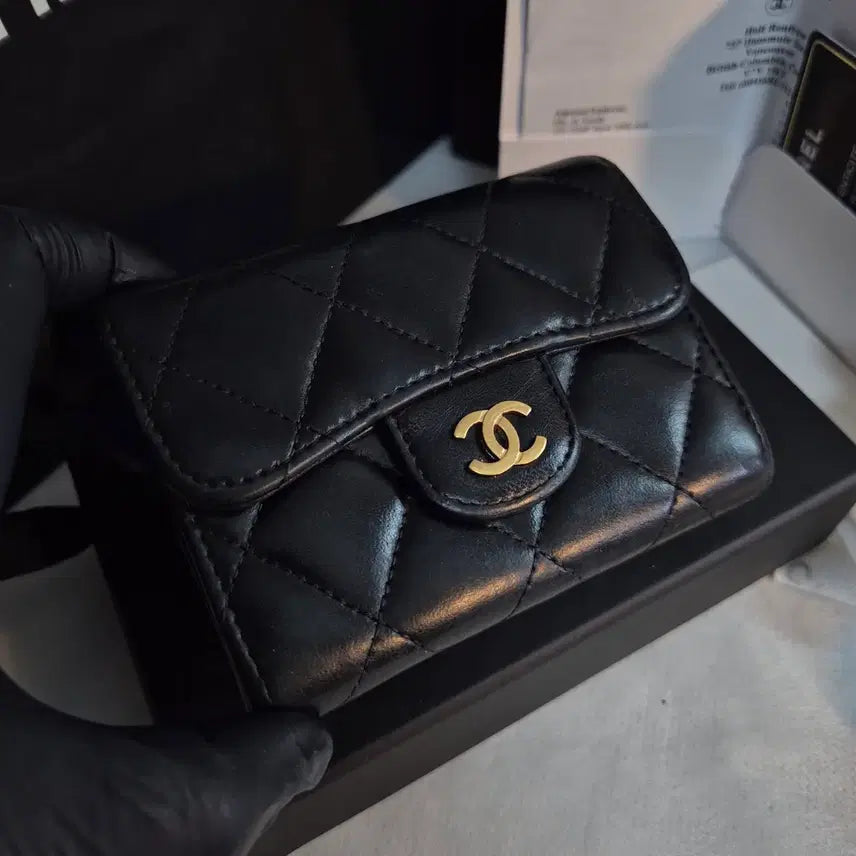 [BUNJANG] Chanel Classic Card Wallet / 샤넬 블랙 클래식 카드지갑