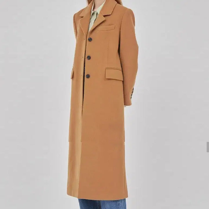 [BUNJANG] RAIVE Angora Blend Single Wool Coat_Camel / (단종) RAIVE 레이브 앙고라 블렌드 싱글 울 코트_카멜