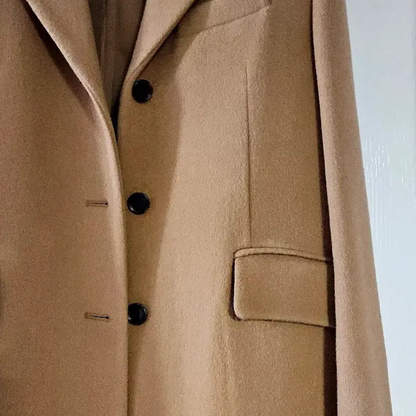 [BUNJANG] RAIVE Angora Blend Single Wool Coat_Camel / (단종) RAIVE 레이브 앙고라 블렌드 싱글 울 코트_카멜