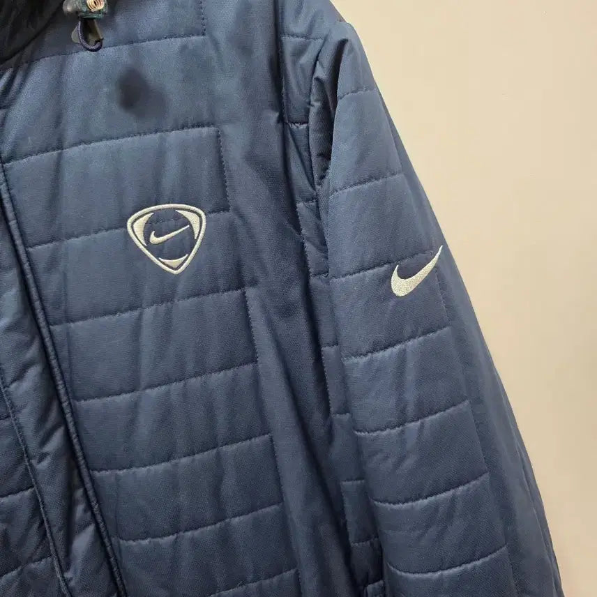 [BUNJANG] Nike Hooded Padded Jumper Navy M / 나이키 후드 패딩 점퍼 네이비 M
