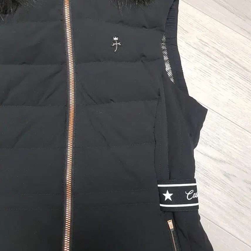 [BUNJANG] Castelbajac Fox Fur Hooded Long Padded Vest / 까스텔바쟉 폭스퍼 후드 롱 패딩 조끼 블랙85