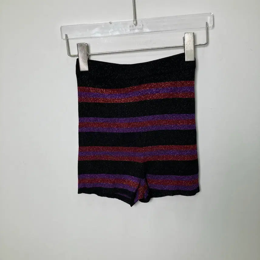 [SOLD OUT] 발렌티노 메탈릭 스트라이프 니트 쇼츠 S