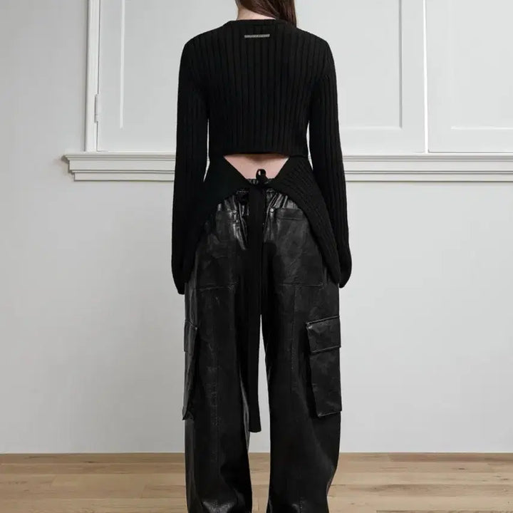 [BUNJANG] Trimming Bird Backless Knit Pullover / 트리밍버드 니트 Backless knit pullove