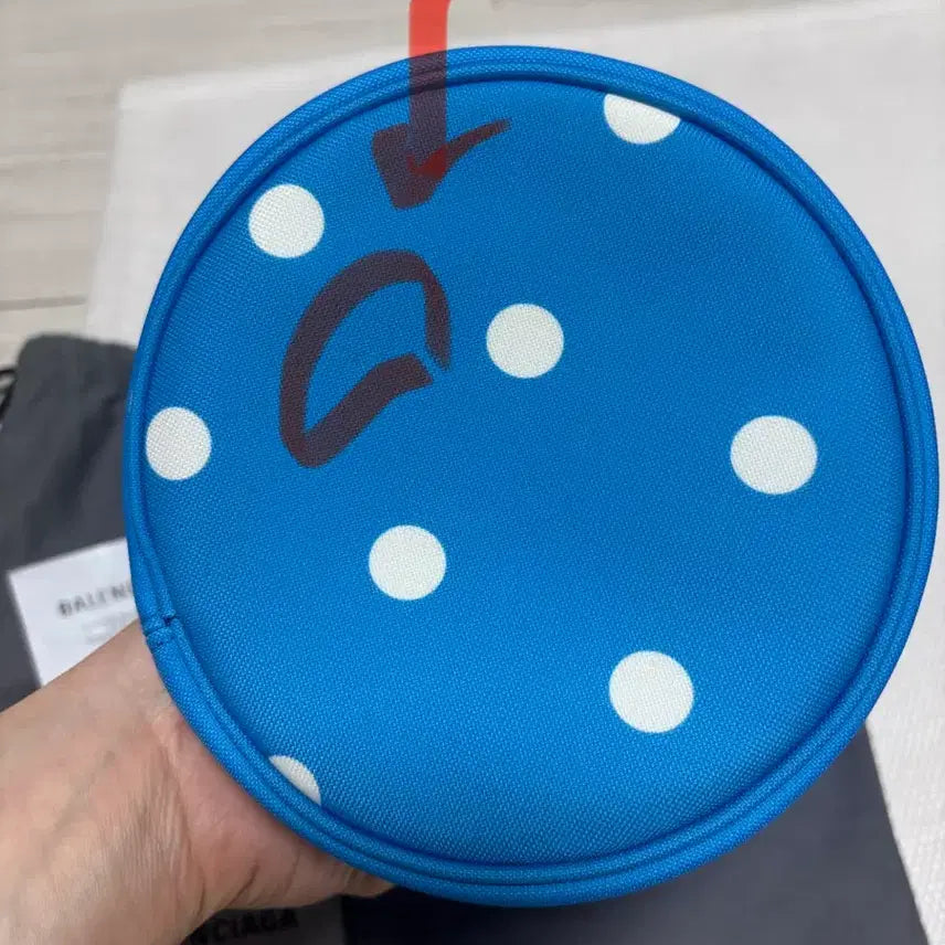 [BUNJANG] Balenciaga Dot Bucket Bag / [정품] 발렌시아가 도트 복조리백 버킷백 블루