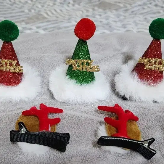 [BUNJANG] Christmas Hairpin Set / 크리스마스 머리핀 장식