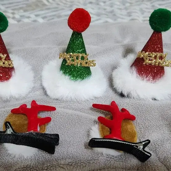 [BUNJANG] Christmas Hairpin Set / 크리스마스 머리핀 장식