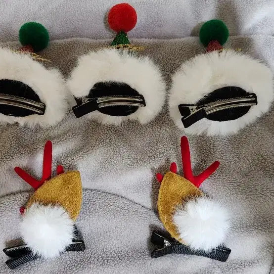 [BUNJANG] Christmas Hairpin Set / 크리스마스 머리핀 장식