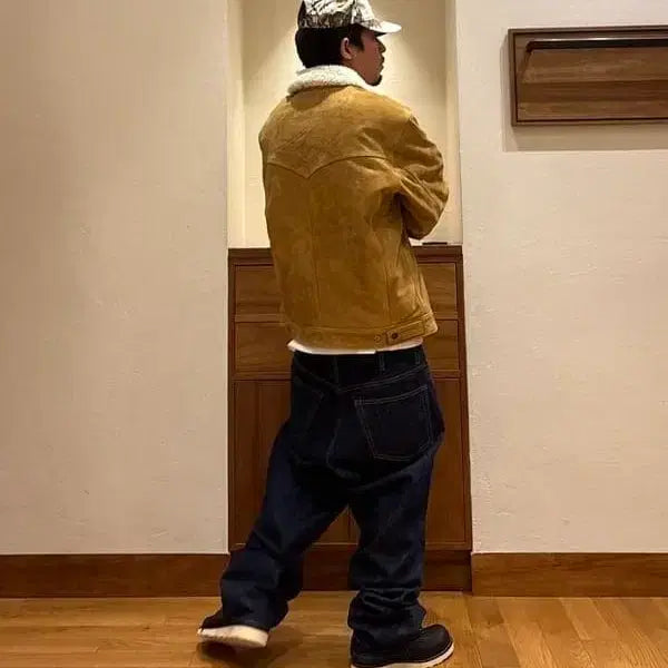 [BUNJANG] Levi's Premium Line Suede Shearling Sherpa / 리바이스 프리미엄라인 스웨이드 시어링 쉐르파