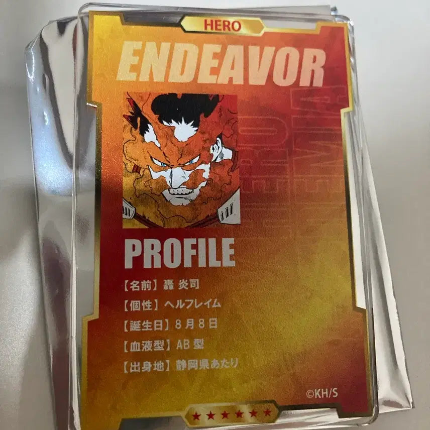 [BUNJANG] My Hero Academia Endeavor Acrylic Card / 나히아 원화 2026 스테이터스 아크릴 카드 엔데버 점프샵