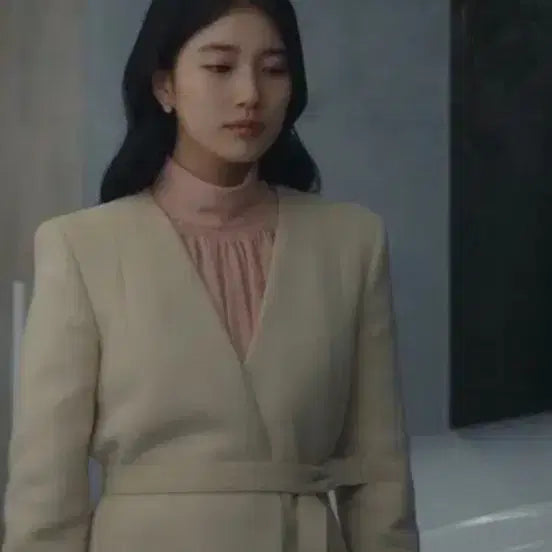 [BUNJANG] Aboabo No.9 Wool Coat Ivory Belted Long Coat / 아보아보 하나보 no.9 울코트 아이보리 벨트 롱 코트 수지코트