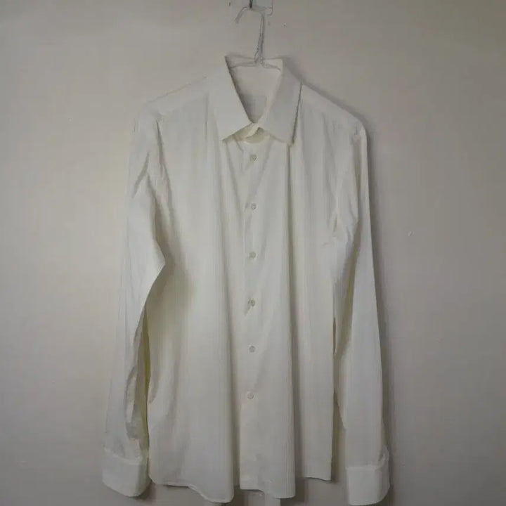 [BUNJANG] Prada Ivory Dress Shirt / 이태리산 프라다 아이보리 드레스셔츠 39 15 1/2
