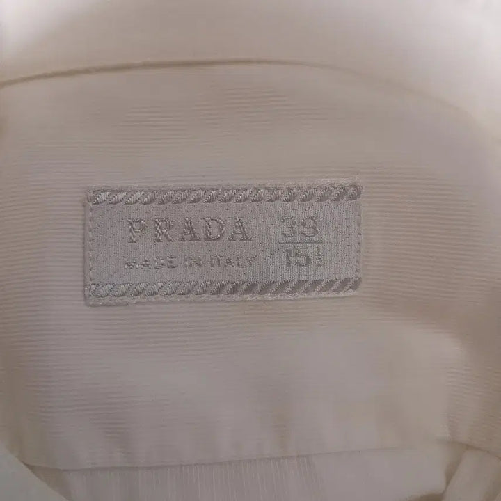 [BUNJANG] Prada Ivory Dress Shirt / 이태리산 프라다 아이보리 드레스셔츠 39 15 1/2