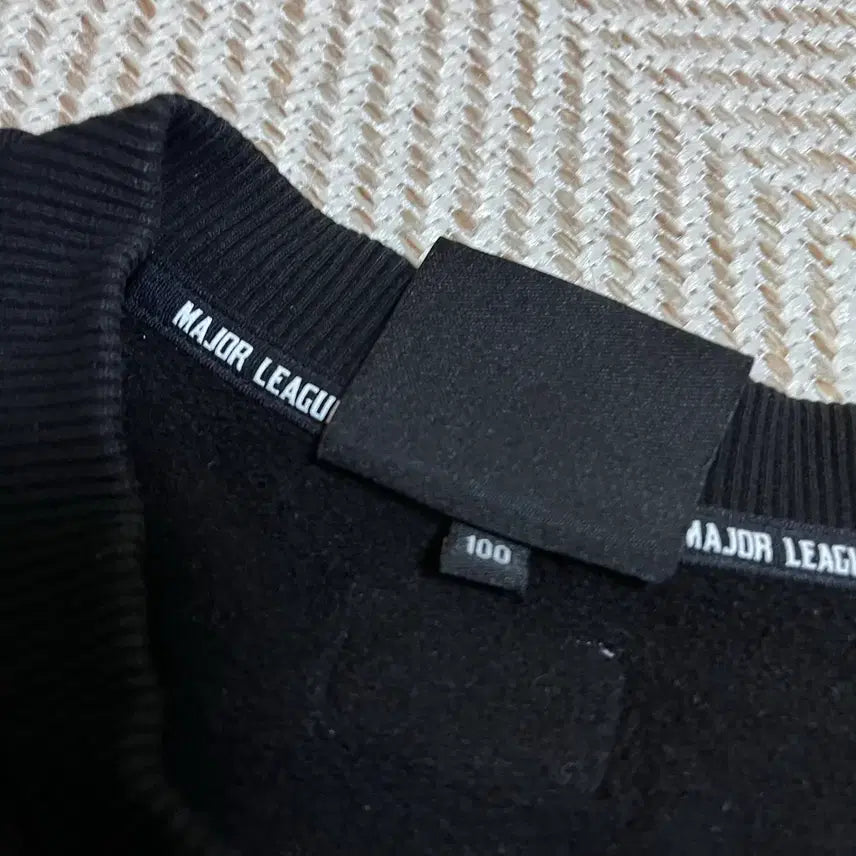 [BUNJANG] MLB Yankees Black Fleece Sweatshirt (Size 100) / [정품] MLB 양키스 블랙 기모 맨투맨 [ 100 ]