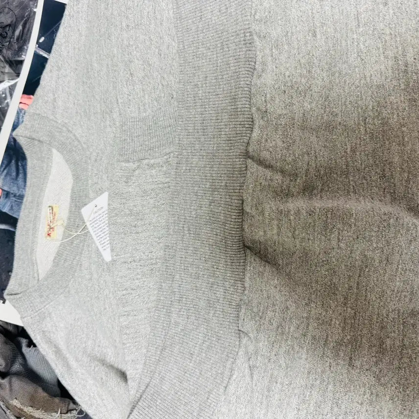 [BUNJANG] Capital Capsize Sweatshirt (Gray) - Size 4 / 캐피탈 캡사이즈 스웻셔츠 4사이즈 그레이