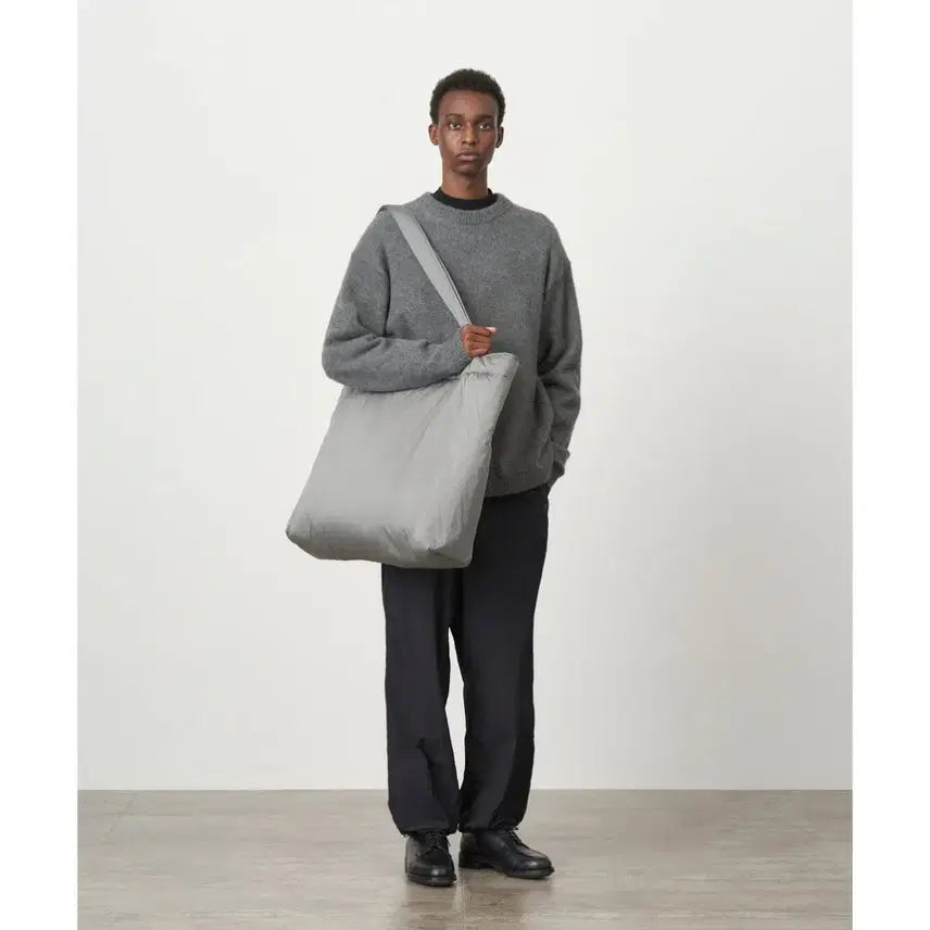 [BUNJANG] ATON Chambray Nylon Big N. Bag / ATON 에이톤 샴브레이 나일론 BIG N.BAG