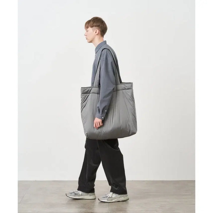 [BUNJANG] ATON Chambray Nylon Big N. Bag / ATON 에이톤 샴브레이 나일론 BIG N.BAG