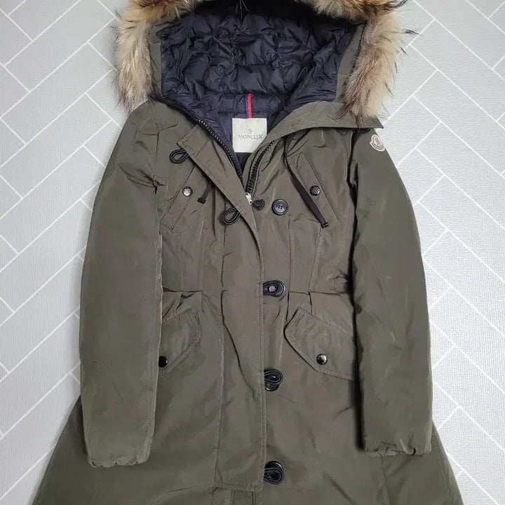 [BUNJANG] Moncler ARRIOUS Khaki Raccoon Fur Women&