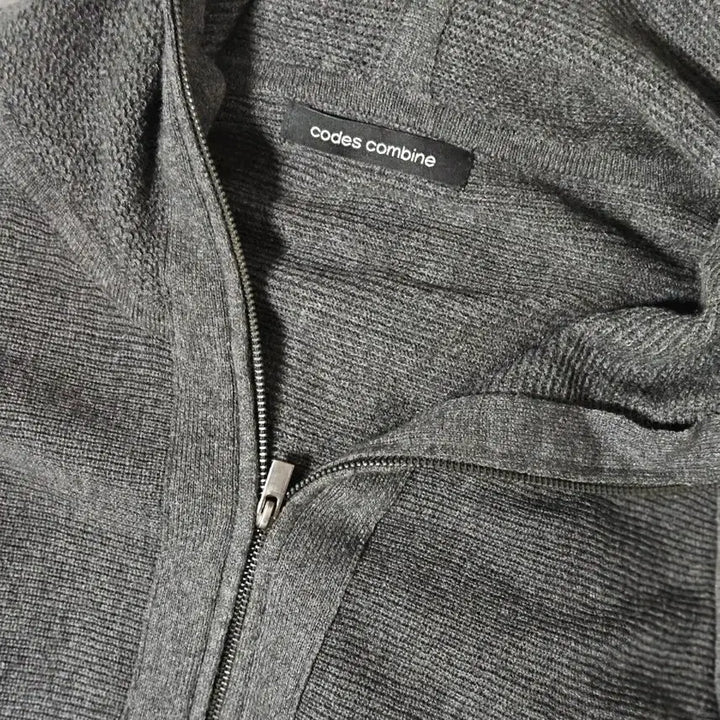 [BUNJANG] Codes Combine Charcoal Cape Knit Outer / 코데즈컴바인 케이프 망토형 차콜 니트 아우터