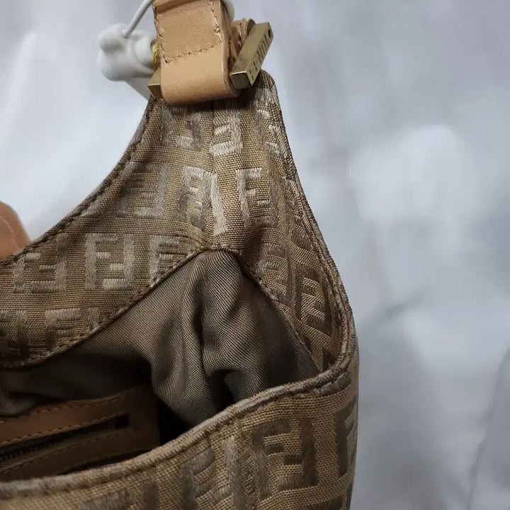 [BUNJANG] Fendi Zucchino Beige Shoulder Bag / (정품)펜디 주카 베이지 숄더백