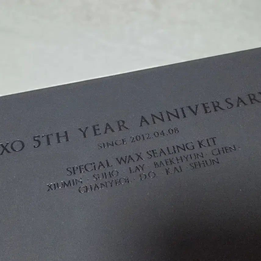 [BUNJANG] EXO Baekhyun 5th Anniversary Wax Sealing Kit / EXO 엑소 5주년 왁스 실링 백현 baekhyun (택포)