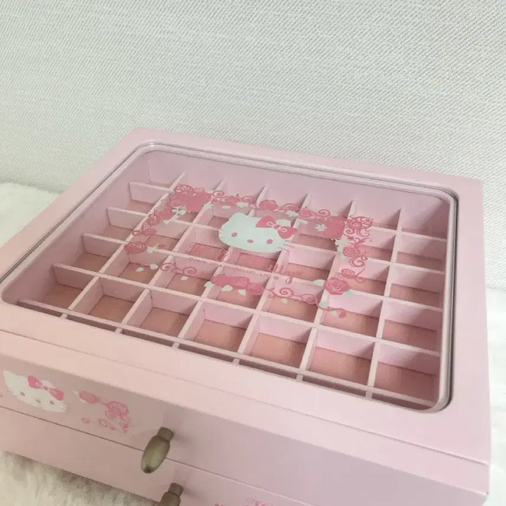 [BUNJANG] Vintage Hello Kitty Wooden Storage Box / 고전키티 목제 보관함