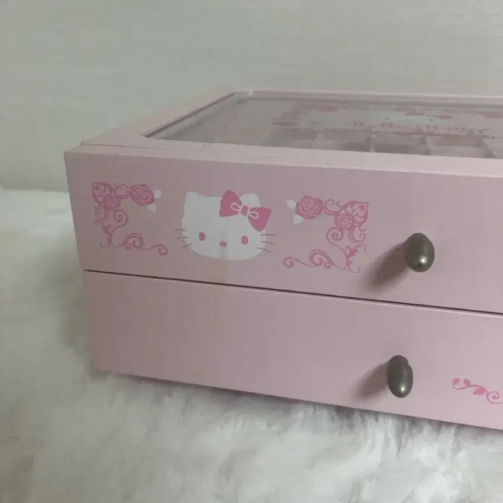 [BUNJANG] Vintage Hello Kitty Wooden Storage Box / 고전키티 목제 보관함