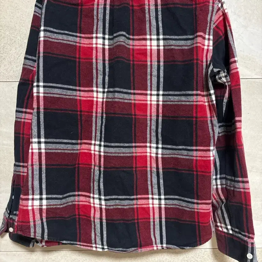 [BUNJANG] 8seconds Red/Black Check Shirt M / 에잇세컨즈 레드/블랙 체크 셔츠 M