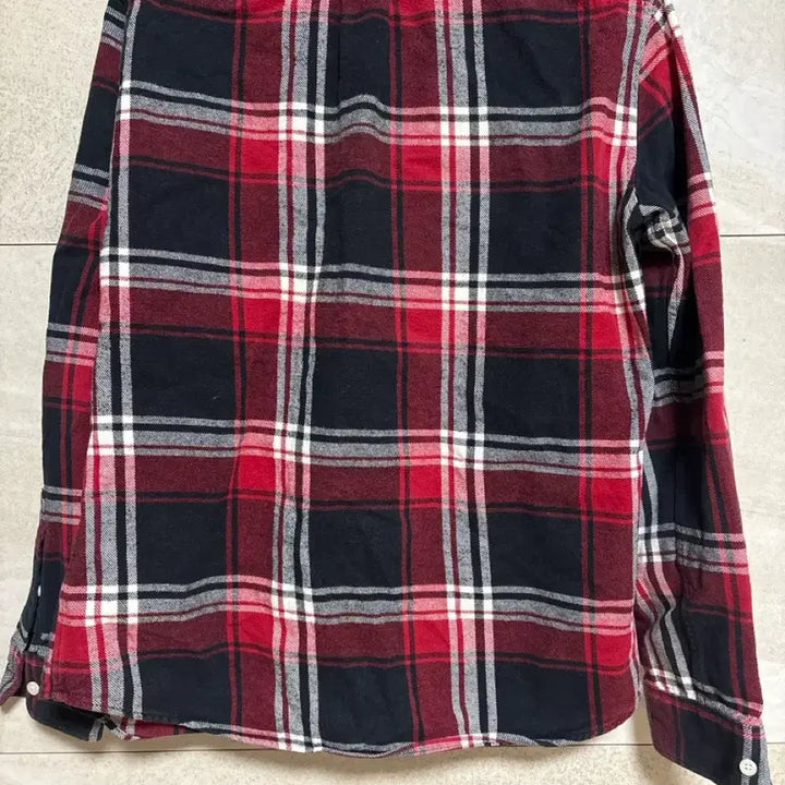 [BUNJANG] 8seconds Red/Black Check Shirt M / 에잇세컨즈 레드/블랙 체크 셔츠 M