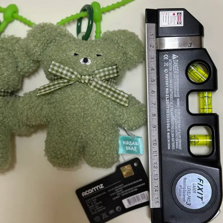 [BUNJANG] Wasabi Bear Ppomgeul Edition Keyring / 와사비베어 뽀글이 에디션 키링 / 약 12cm/  1개 남음