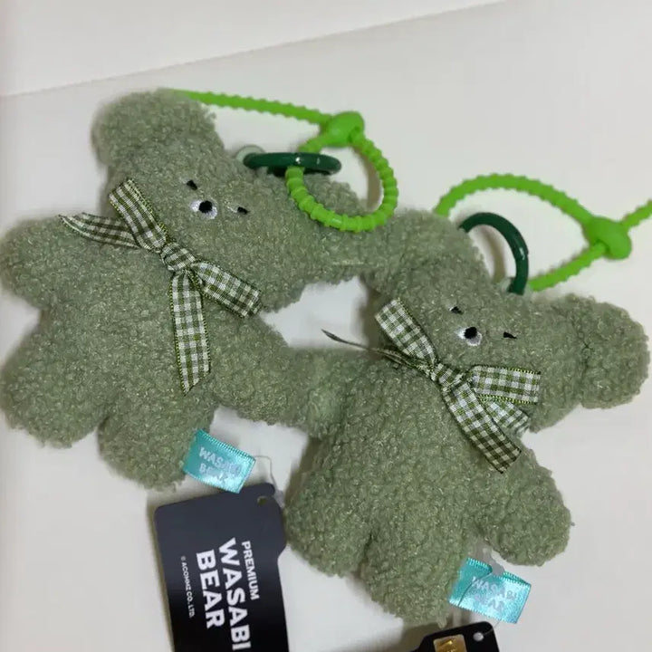 [BUNJANG] Wasabi Bear Ppomgeul Edition Keyring / 와사비베어 뽀글이 에디션 키링 / 약 12cm/  1개 남음