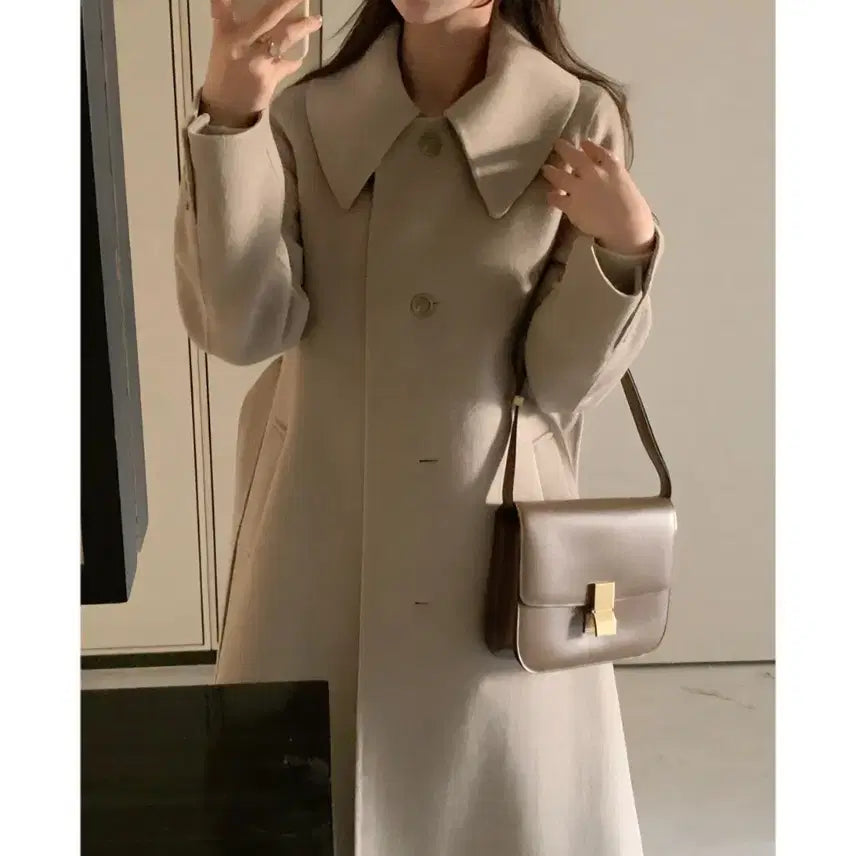 [BUNJANG] Fabbit Merino Wool Handmade Coat / 퍼빗 메리노울 메모리 핸드메이드 코트