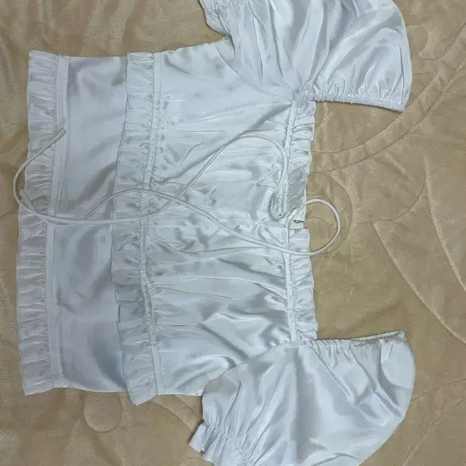 [BUNJANG] Pale Jade Crop Blouse / 페일제이드 크롭 블라우스