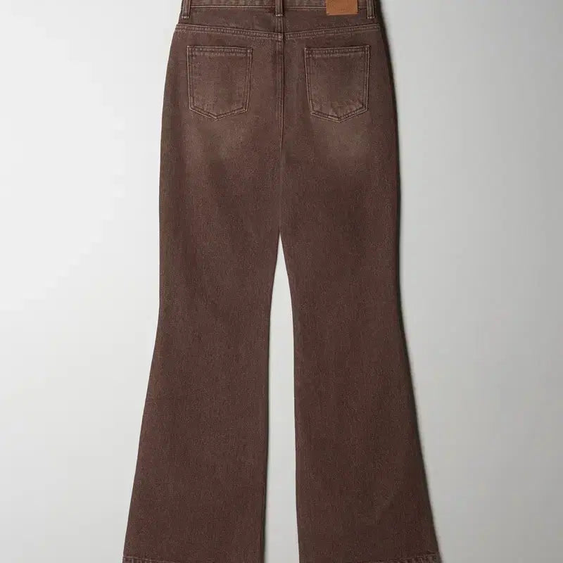 [BUNJANG] ABIE MUA Washed Vintage Bootcut Jeans Brown / 아비에무아 워시드 빈티지 부츠컷 진 브라운