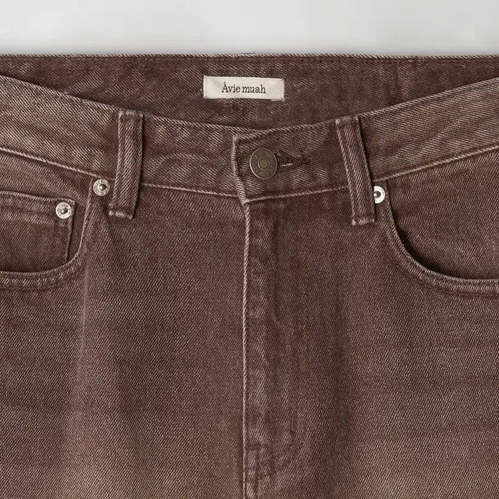 [BUNJANG] ABIE MUA Washed Vintage Bootcut Jeans Brown / 아비에무아 워시드 빈티지 부츠컷 진 브라운