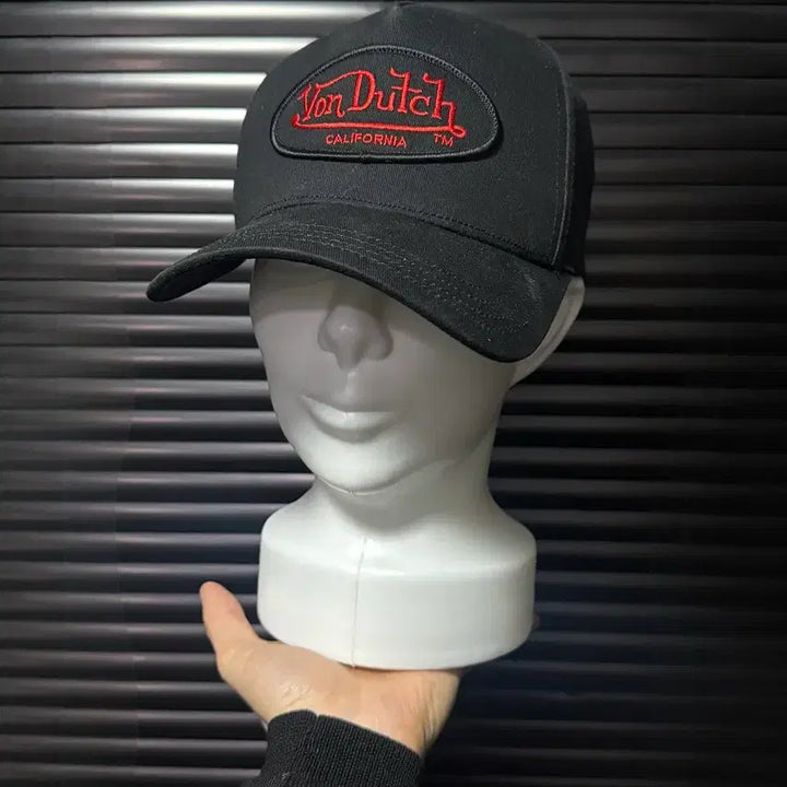 [BUNJANG] Von Dutch Trucker Cap Hat / 본더치 볼캡 모자 트러커 레드 빨강 블랙 검정 야구 y2k 힙합 댄서