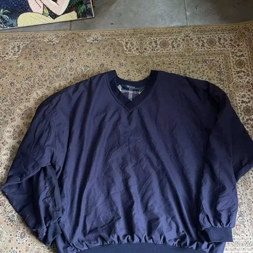 [BUNJANG] Polo Ralph Lauren Navy Warm-up Jacket / 폴로 랄프로렌 네이비 웜업 빅사이즈