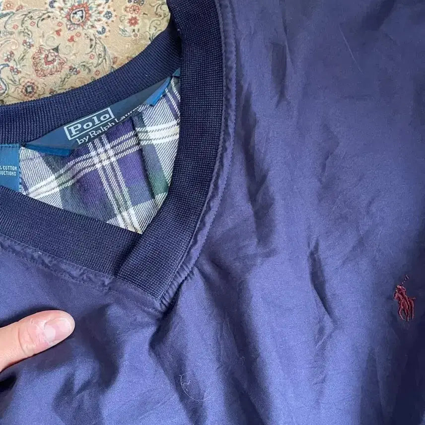 [BUNJANG] Polo Ralph Lauren Navy Warm-up Jacket / 폴로 랄프로렌 네이비 웜업 빅사이즈