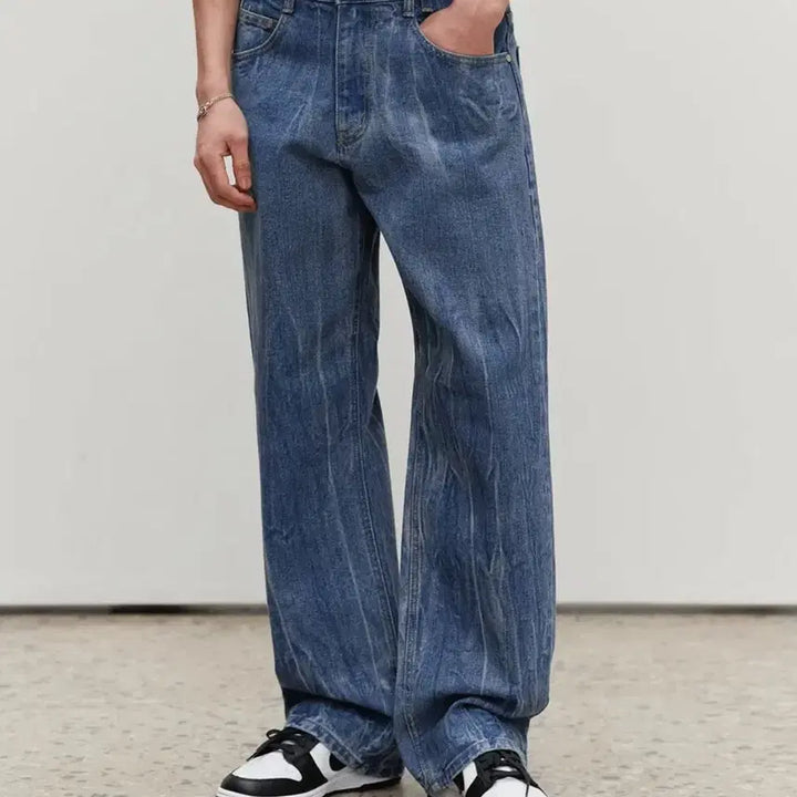 [BUNJANG] Dekete Mid Rise Wide Jeans / 데케트 mid rise wide jeans DCPT027 crinkle