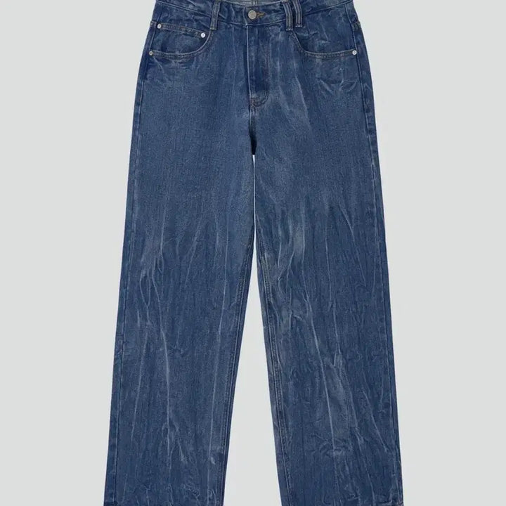 [BUNJANG] Dekete Mid Rise Wide Jeans / 데케트 mid rise wide jeans DCPT027 crinkle