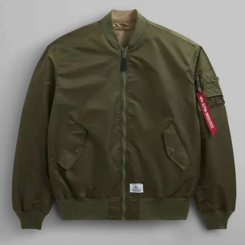 [BUNJANG] Alpha Industries MA-1 Flight Jacket OG-107 Green/Khaki Reversible (S) / 알파인더스트리 MA-1 플라이트 자켓 OG-107 그린/카키 리버서블 S
