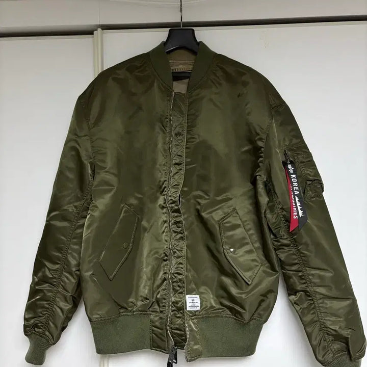 [BUNJANG] Alpha Industries MA-1 Flight Jacket OG-107 Green/Khaki Reversible (S) / 알파인더스트리 MA-1 플라이트 자켓 OG-107 그린/카키 리버서블 S