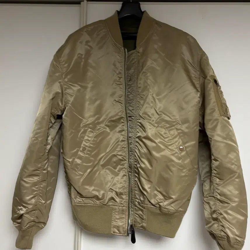 [BUNJANG] Alpha Industries MA-1 Flight Jacket OG-107 Green/Khaki Reversible (S) / 알파인더스트리 MA-1 플라이트 자켓 OG-107 그린/카키 리버서블 S