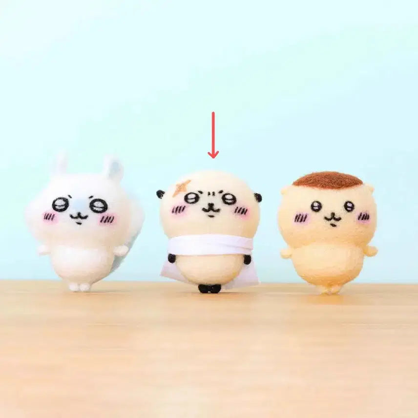 [BUNJANG] Chiikawa Hamana Mitten Felt Doll Making Kit / 치이카와 랏코 하마나카 니들 펠트 인형 만들기 키트 정가이하