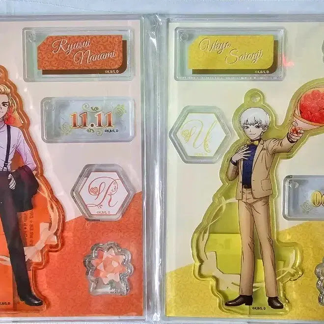 [BUNJANG] Dr. Stone Ryusui &amp; Ukyo Acrylic Keyring Bundle Set / 닥터스톤 류스이 우쿄 프로포즈 아크릴 일괄 판매