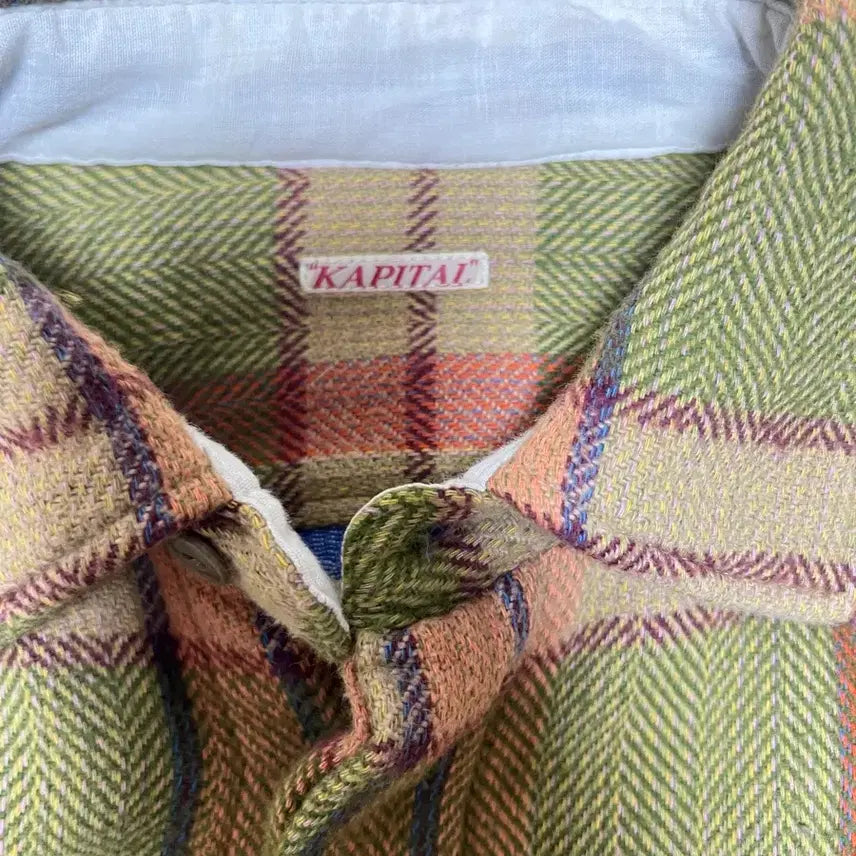 [BUNJANG] KAPITAL Check Shirt / (마지막가격)KAPITAL 캐피탈 체크 셔츠 엘보우 패치