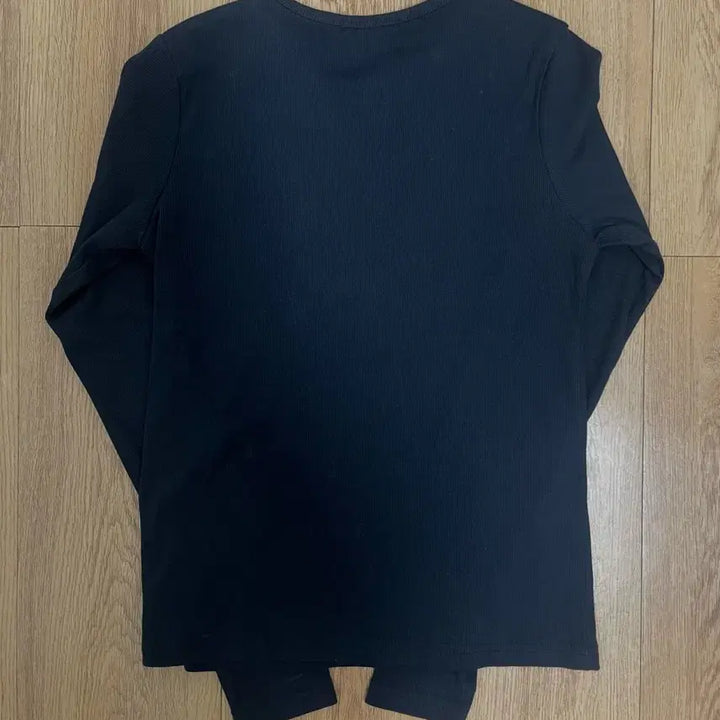 [BUNJANG] Manic Navy Ribbed T-shirt / 매니크 골지 티셔츠 네이비