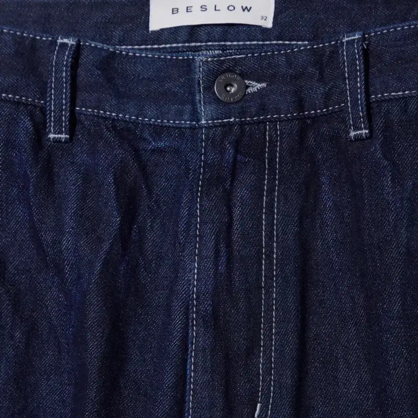 [BUNJANG] BeSlow Crinkle Denim Pants (Indigo, 34) / 비슬로우 crinkle denim pants(indigo, 34)