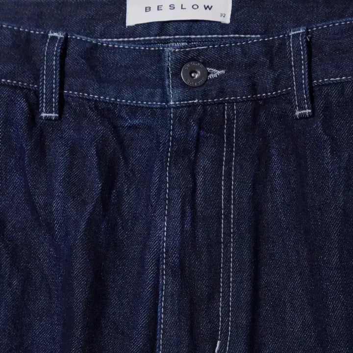 [BUNJANG] BeSlow Crinkle Denim Pants (Indigo, 34) / 비슬로우 crinkle denim pants(indigo, 34)
